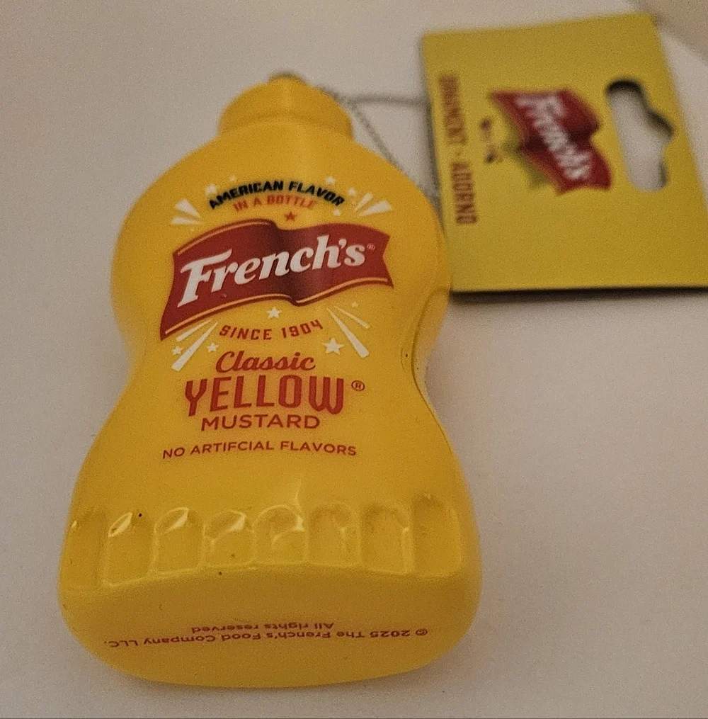 Ruz French's Classic Yellow Mustard Christmas Tree Ornament Food